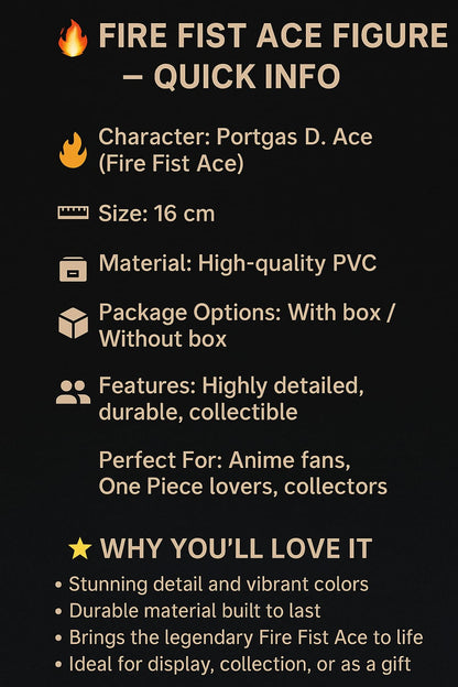 One Piece Action Figure Fire Fist Ace